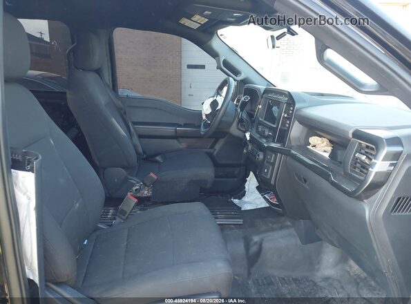 1FTFW1P86NKD04844 2022 FORD F-150 POLICE RESPONDER Black Սալոնի դիմացի տեսք