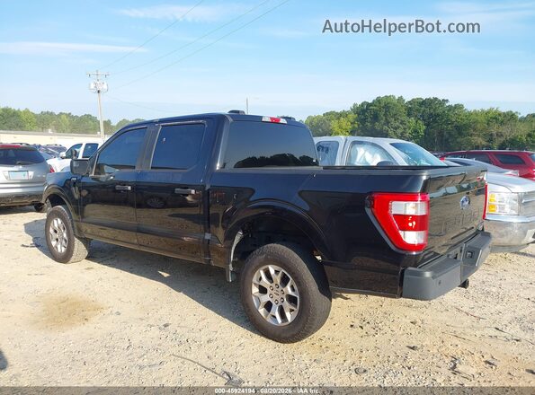 1FTFW1P86NKD04844 2022 FORD F-150 POLICE RESPONDER Black Հետևի ձախ