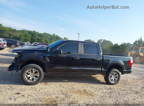 1FTFW1P86NKD04844 2022 FORD F-150 POLICE RESPONDER Black Սալոնի 360 աստիճան տեսք