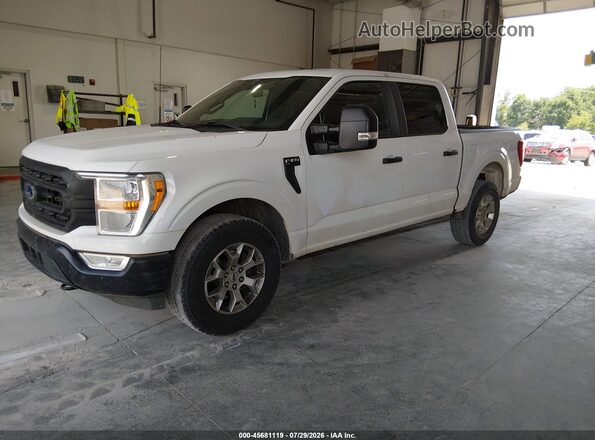 1FTFW1P88MKE89932 2021 FORD F-150 POLICE RESPONDER White Առջևի ձախ երեք քառորդ տեսարան