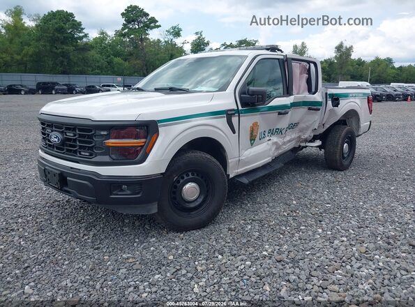 1FTFW1P89SKD11847 2025 FORD F-150 POLICE RESPONDER White Առջևի ձախ երեք քառորդ տեսարան