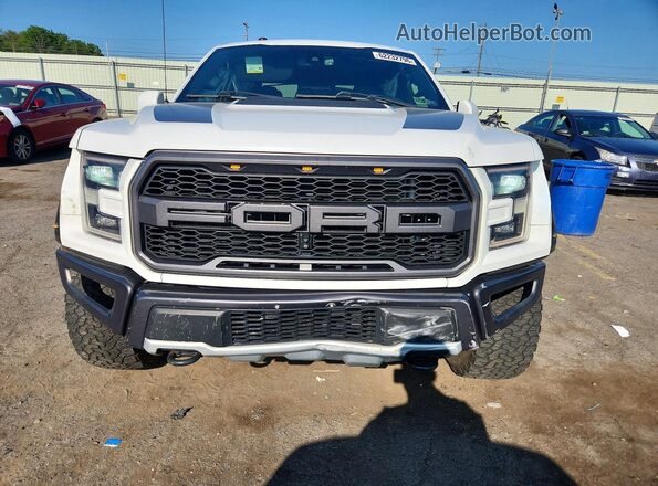 1FTFW1RG0JFA12338 2018 FORD F150 White წინა ხედი
