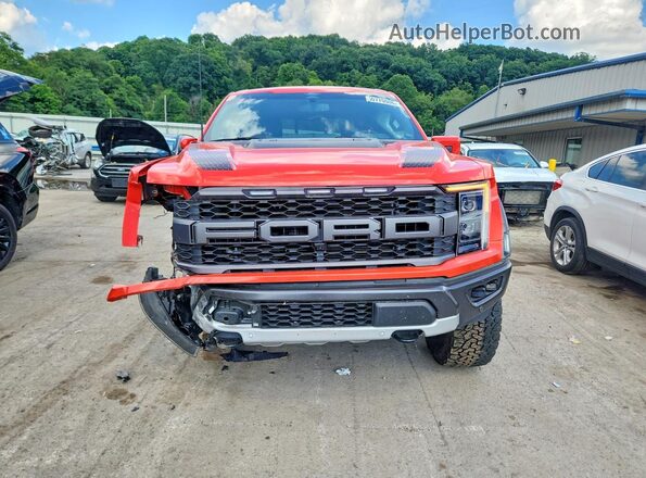 1FTFW1RG0NFA96652 2022 FORD F150 Оранжевый Вид спереди