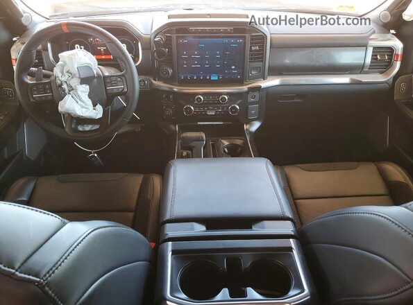 1FTFW1RG0PFC80802 2023 FORD F150 Gray Dashboard view