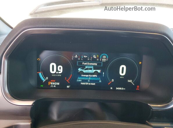 1FTFW1RG0PFC80802 2023 FORD F150 Gray Instrument cluster view