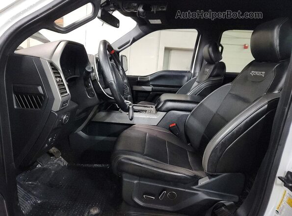 1FTFW1RG1KFC62821 2019 FORD F150 White Vista interior delantera