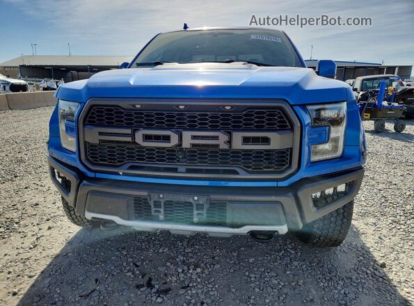 1FTFW1RG1KFC86214 2019 FORD F150 Blue Вид спереду