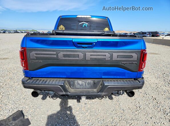 1FTFW1RG1KFC86214 2019 FORD F150 Blue Вид ззаду