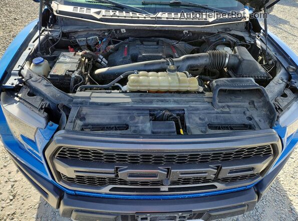 1FTFW1RG1KFC86214 2019 FORD F150 Blue Вид задньої частини салону