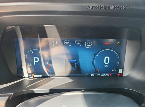 1FTFW1RG1RFB76256 2024 FORD F150 Green ხელსაწყოთა პანელის ხედი