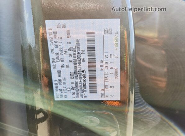1FTFW1RG1RFB76256 2024 FORD F150 Green ძრავის განყოფილების ხედი