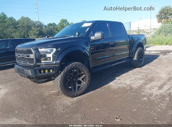 1FTFW1RG2HFA85818 2017 FORD F150 Черный Передняя левая четверть