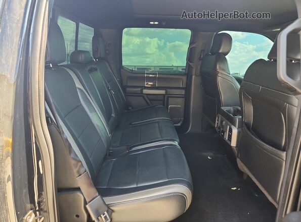 1FTFW1RG2JFA16813 2018 FORD F150 Black Հետևի նստատեղերի տեսք