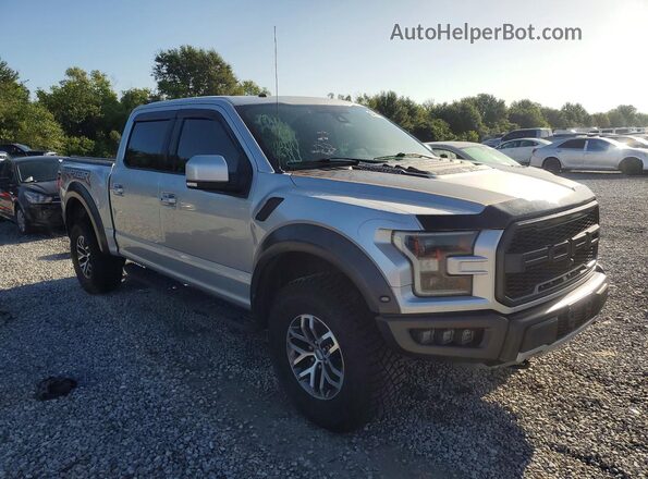 1FTFW1RG2JFA71522 2018 FORD F150 Silver Delantero derecho