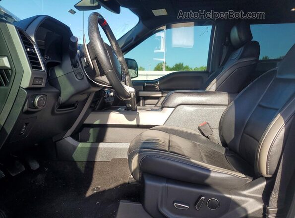 1FTFW1RG2JFA71522 2018 FORD F150 Silver Vista interior delantera