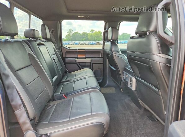 1FTFW1RG2KFA07725 2019 FORD F150 Black უკანა სავარძლების ხედი