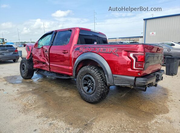 1FTFW1RG3HFA64105 2017 FORD F150 Red Trasero izquierdo