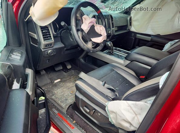 1FTFW1RG3HFA64105 2017 FORD F150 Red Vista del salpicadero