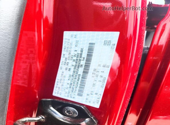 1FTFW1RG3HFA64105 2017 FORD F150 Red Vista del compartimento del motor