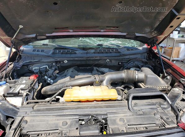 1FTFW1RG3JFC51947 2018 FORD F150 Red უკანა სალონის ხედი