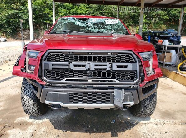 1FTFW1RG3JFC51947 2018 FORD F150 Red წინა ხედი