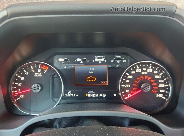 1FTFW1RG3KFA63138 2019 FORD F150 Black Instrument cluster view