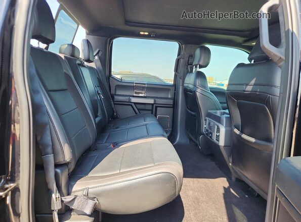 1FTFW1RG3KFA63138 2019 FORD F150 Black Rear seats view
