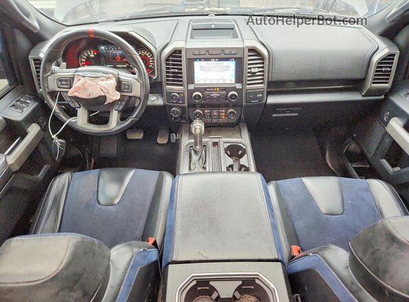 1FTFW1RG3KFB67029 2019 FORD F150 Gray Dashboard view