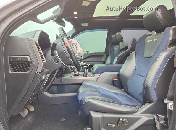 1FTFW1RG3KFB67029 2019 FORD F150 Gray Front interior view