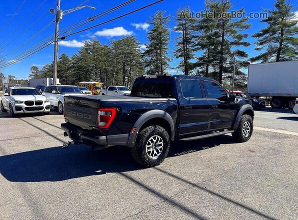 1FTFW1RG3NFA85449 2022 FORD F150 Черный Передняя правая четверть