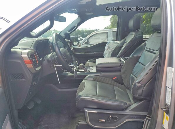 1FTFW1RG3NFC43014 2022 FORD F150 Серый Вид салона спереди