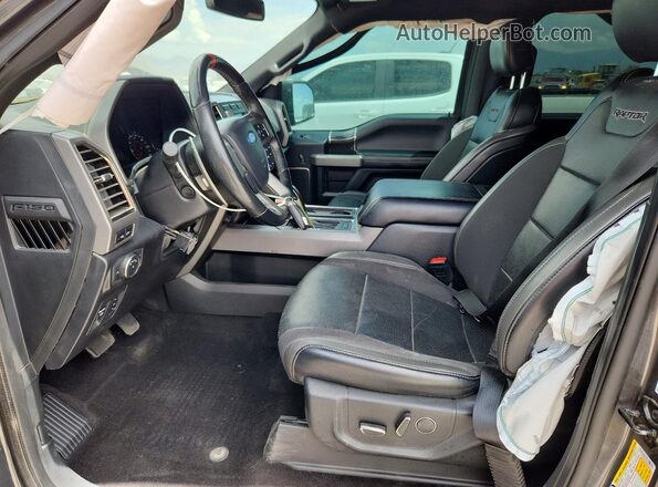 1FTFW1RG4KFB12122 2019 FORD F150 Gray Vista interior delantera