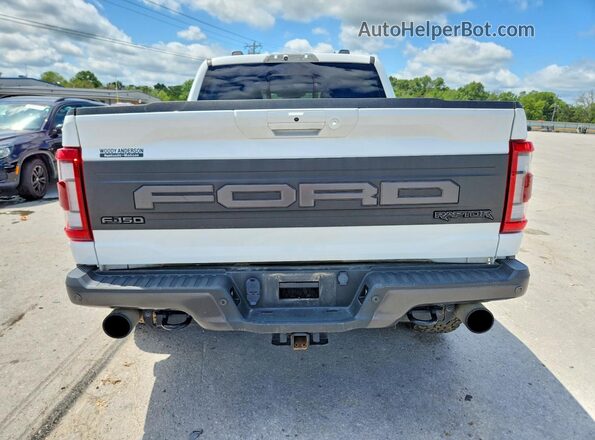 1FTFW1RG4NFB99864 2022 FORD F150 White Widok z tyłu