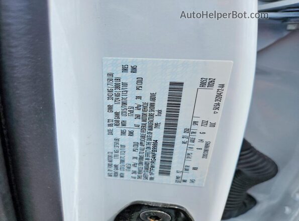 1FTFW1RG4NFB99864 2022 FORD F150 White Widok komory silnika