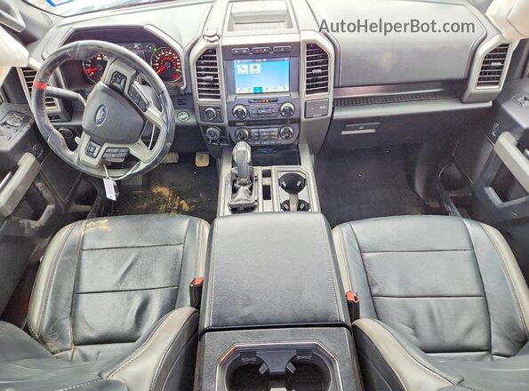 1FTFW1RG5HFA86204 2017 FORD F150 Silver Widok deski rozdzielczej