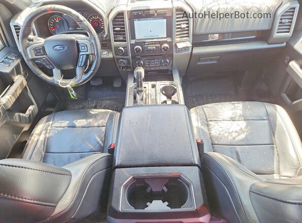 1FTFW1RG5HFC57596 2017 FORD F150 Black Առջևի վահանակի տեսք