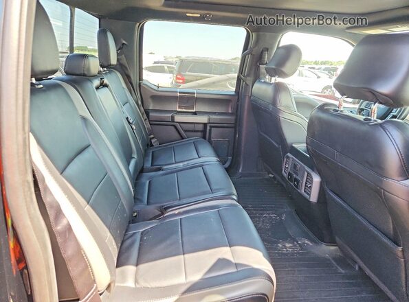1FTFW1RG5HFC57596 2017 FORD F150 Black Հետևի նստատեղերի տեսք