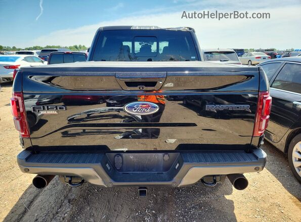 1FTFW1RG5HFC57596 2017 FORD F150 Black Հետևի տեսք