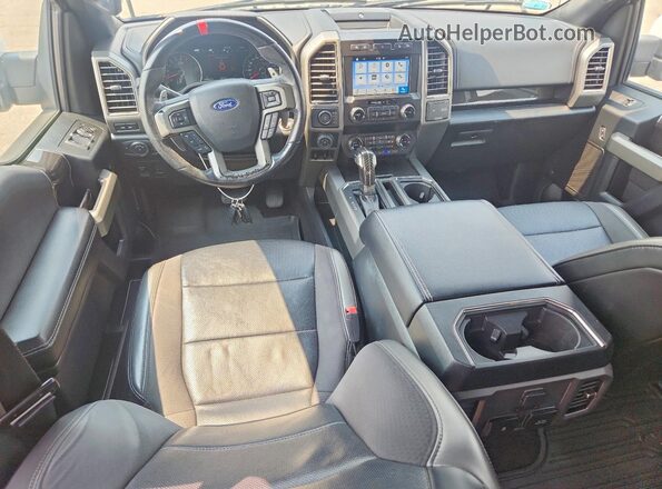 1FTFW1RG5KFA40329 2019 FORD F150 White Widok deski rozdzielczej