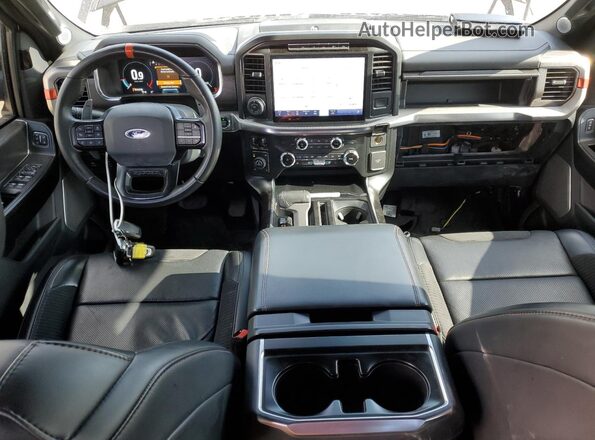 1FTFW1RG5NFA87297 2022 FORD F150 Gray Առջևի վահանակի տեսք