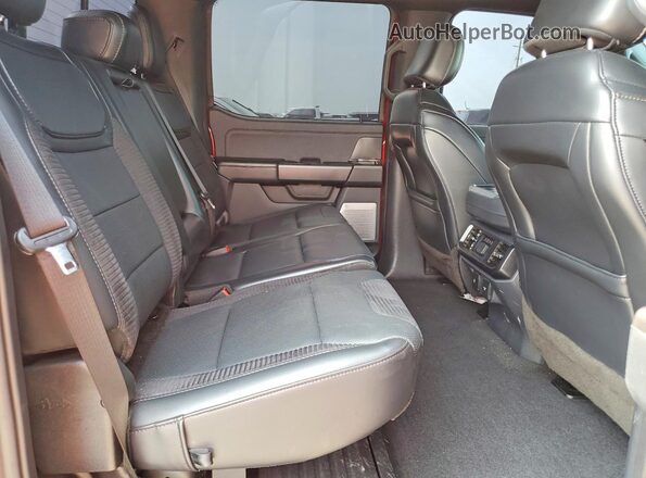 1FTFW1RG5PFC51652 2023 FORD F150 Red Rear seats view
