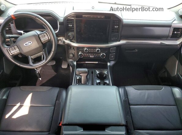 1FTFW1RG5PFC51652 2023 FORD F150 Red Dashboard view