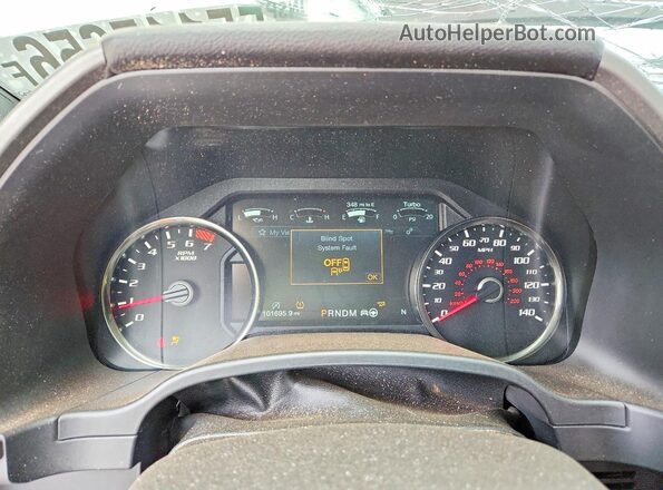 1FTFW1RG6KFB99635 2019 FORD F150 Белый Вид щитка приборов