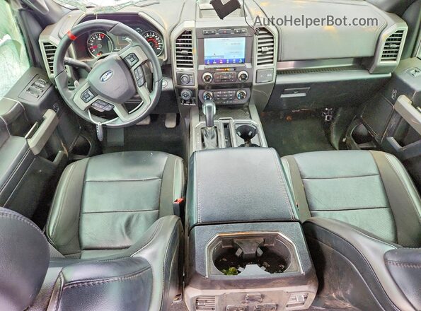 1FTFW1RG6KFB99635 2019 FORD F150 Белый Вид панели приборов