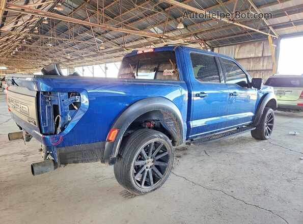 1FTFW1RG6NFB01613 2022 FORD F150 Blue Tył prawy