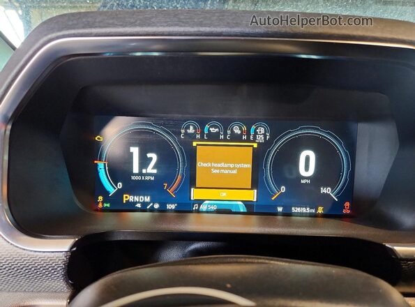 1FTFW1RG6NFB01613 2022 FORD F150 Blue Widok zestawu wskaźników