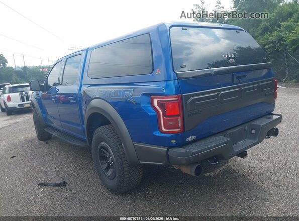 1FTFW1RG7JFD93718 2018 FORD F150 Blue Հետևի ձախ