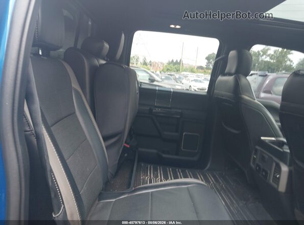 1FTFW1RG7JFD93718 2018 FORD F150 Blue VIN կոդի պիտակի տեսք