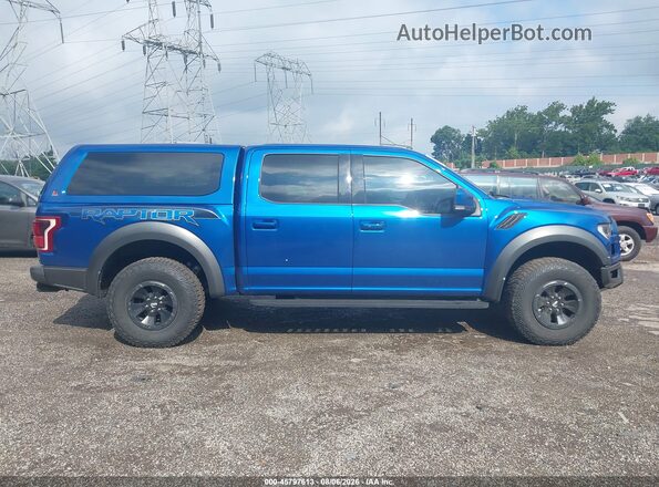 1FTFW1RG7JFD93718 2018 FORD F150 Blue Սալոնի 360 աստիճան տեսք