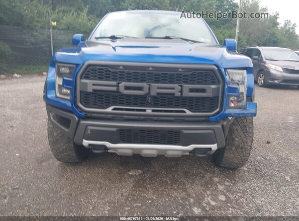 1FTFW1RG7JFD93718 2018 FORD F150 Blue Սալոնի հետևի տեսք